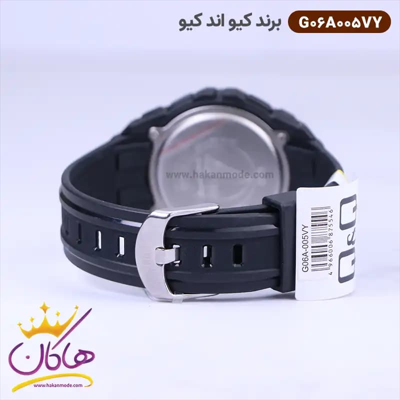 ساعت کیو اند کیو مردانه رابر مشکی دیجیتالی G06A005VY — تصویر ۲