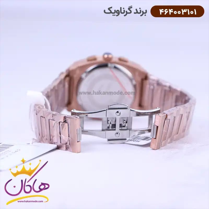 ساعت گرناویک ست فلزی رزگلد کرنوگراف 464003102-464003101 — تصویر ۳