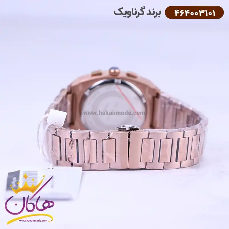 ساعت گرناویک ست فلزی رزگلد کرنوگراف 464003102-464003101 — تصویر ۴