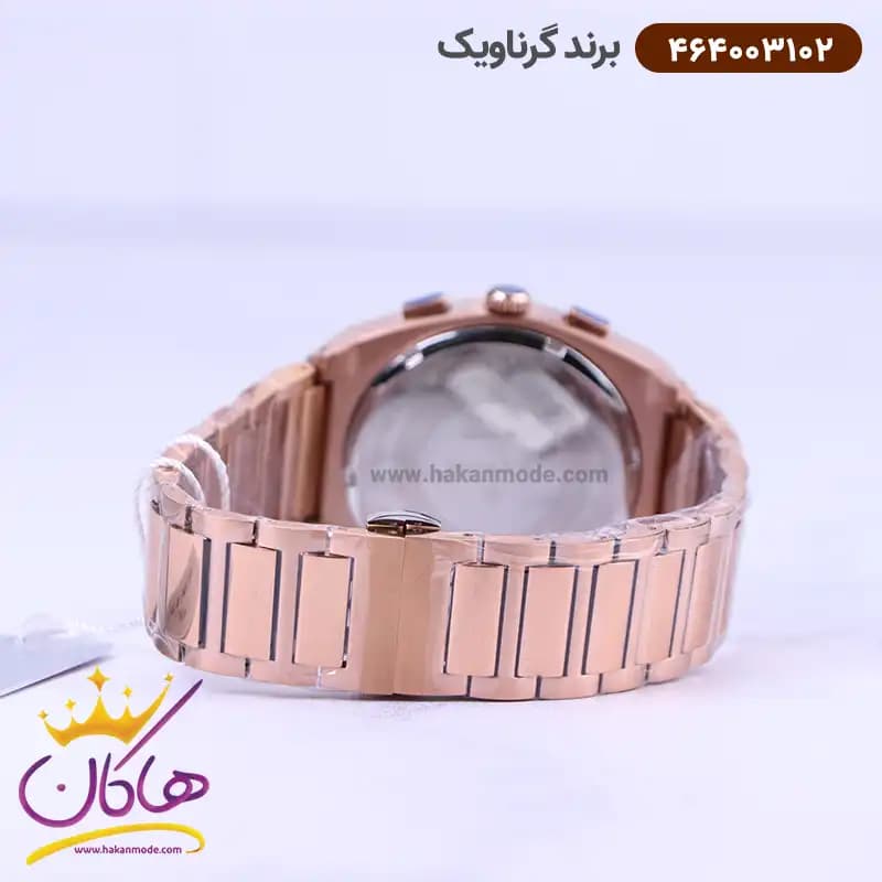 ساعت گرناویک ست فلزی رزگلد کرنوگراف 464003102-464003101 — تصویر ۷