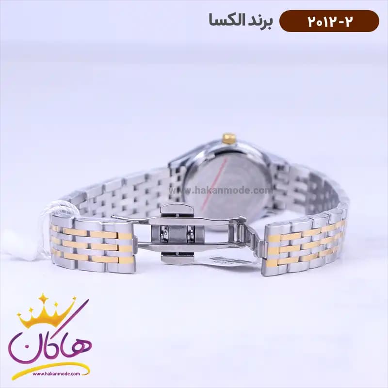 ساعت الکسا ست فلزی نقره ای طلایی 2011-2012 — تصویر ۶