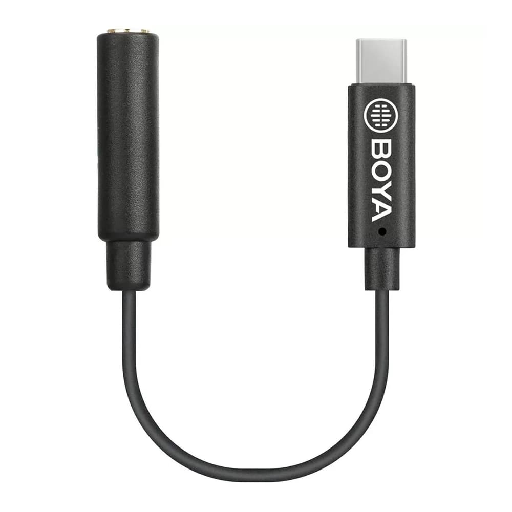 کابل تبدیل میکروفون بویا BOYA BY-K4 3.5mm trs to Type-C Cable
