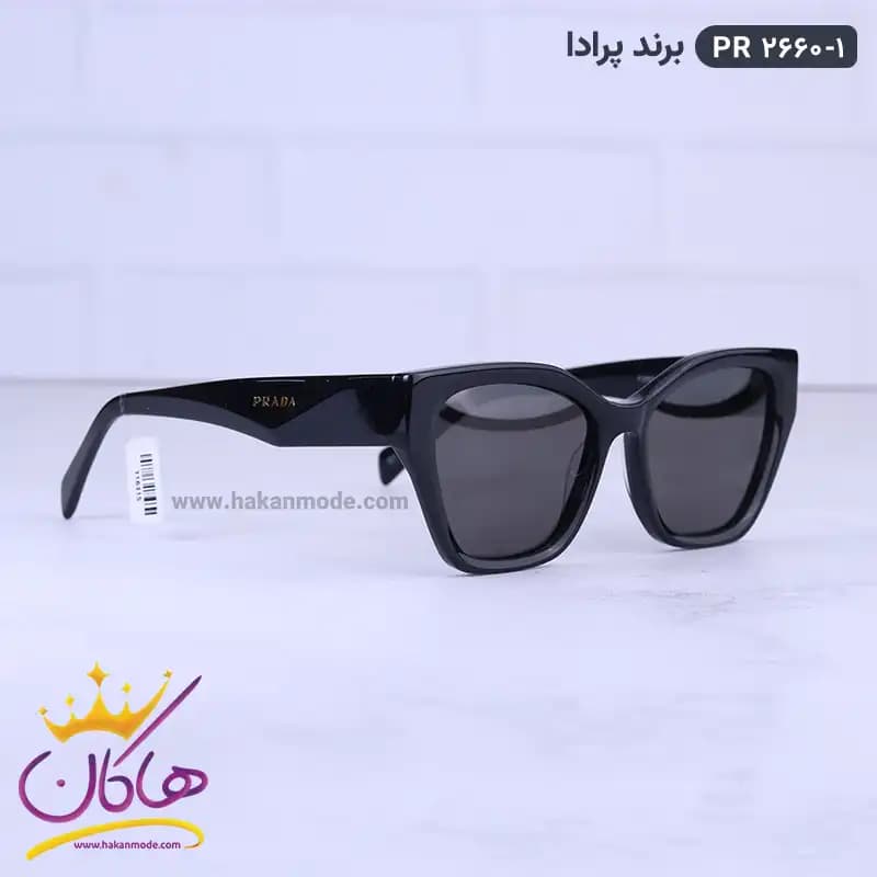 عینک آفتابی زنانه پرادا استیت مشکی PR 2660/1 — تصویر ۳