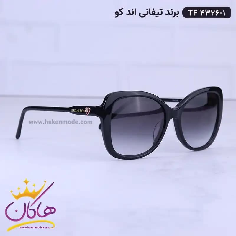 عینک آفتابی زنانه تیفانی پروانه ای مشکی TF 4326/1 — تصویر ۳