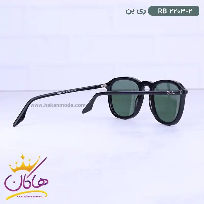 عینک آفتابی ری بن فریم مشکی RB2203/2 — تصویر ۳