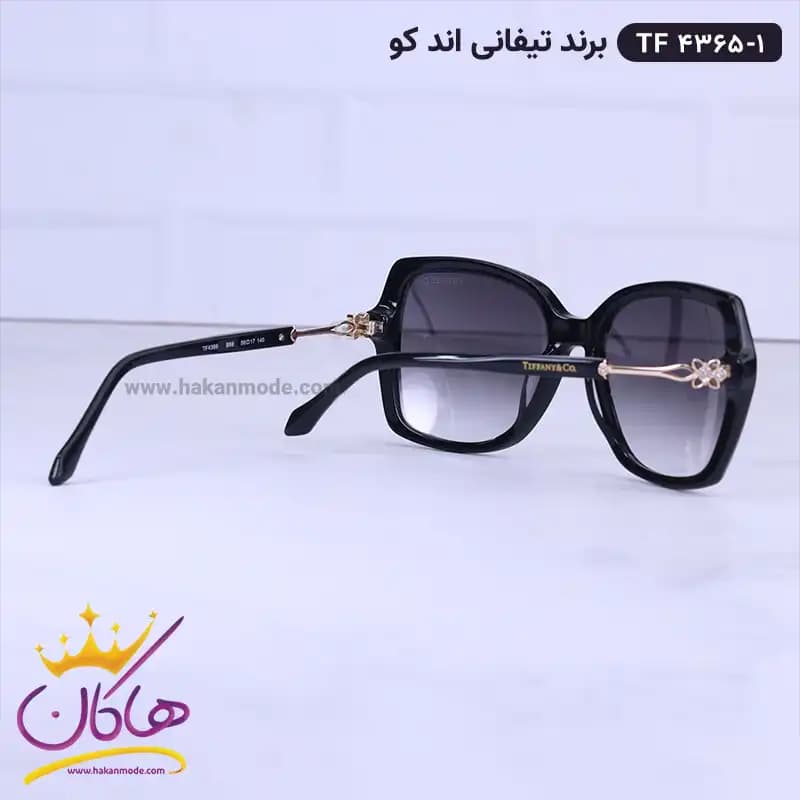 عینک آفتابی زنانه تیفانی پروانه ای مشکی TF4365/1 — تصویر ۳