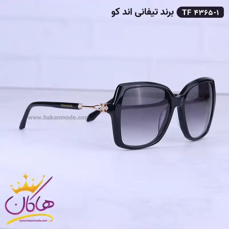عینک آفتابی زنانه تیفانی پروانه ای مشکی TF4365/1 — تصویر ۴