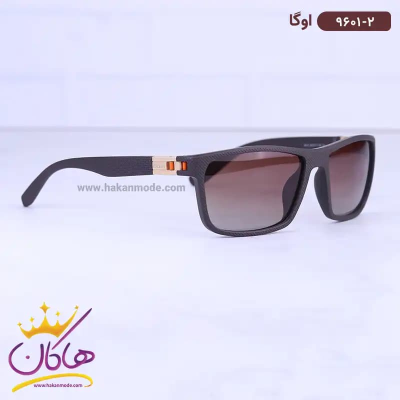 عینک آفتابی اوگا مردانه قهوه ای 9601/2 — تصویر ۴