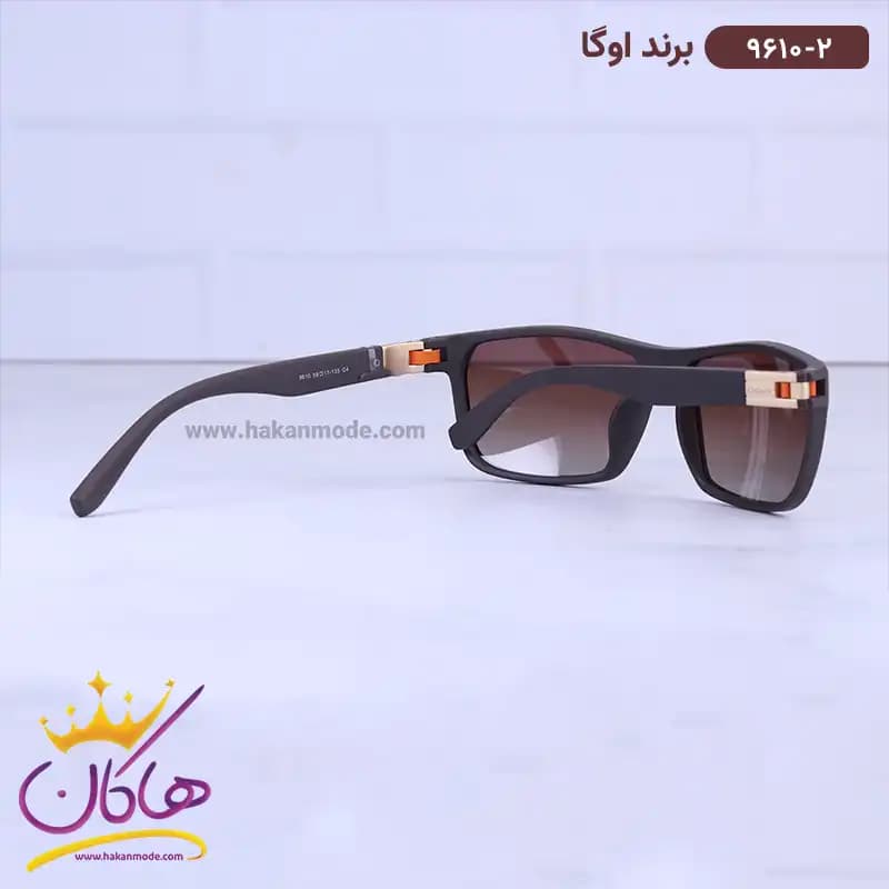 عینک آفتابی مردانه اوگا قهوه ای 9610/2 — تصویر ۳