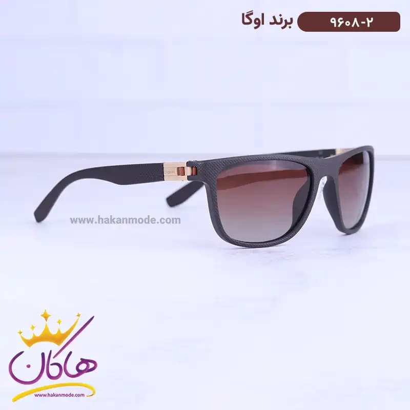 عینک آفتابی مردانه اوگا قهوه ای 9608/2 — تصویر ۴