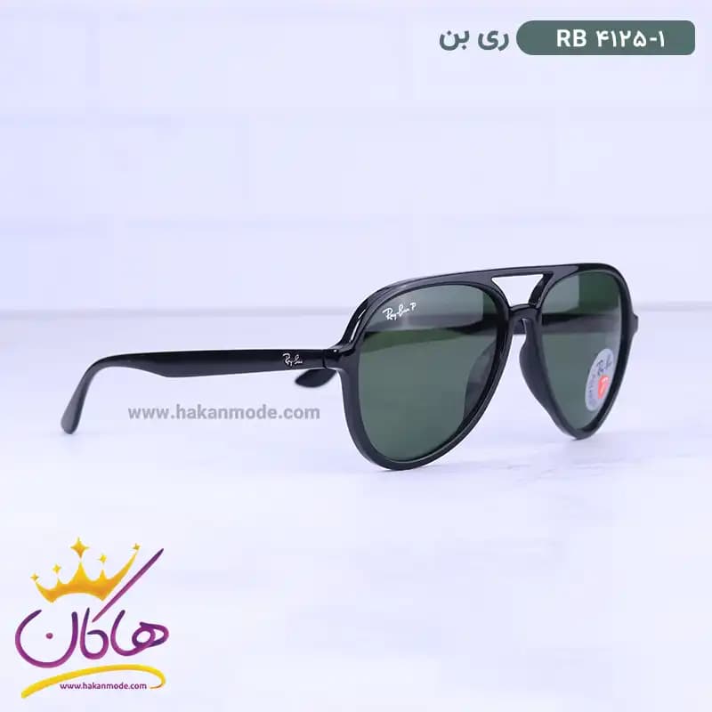 عینک آفتابی ری بن مردانه خلبانی RB 4125/1 — تصویر ۴
