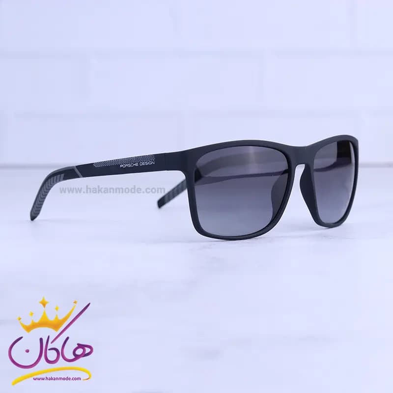 عینک آفتابی مردانه پورشه مشکی مات p 8657/4 — تصویر ۳