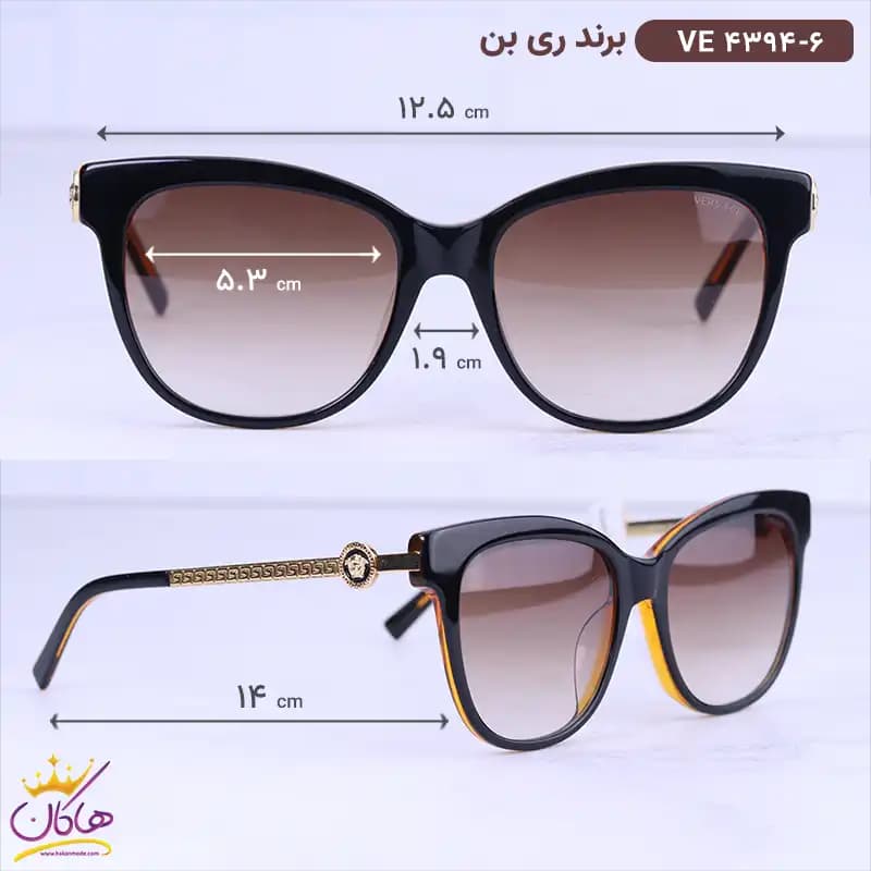 عینک آفتابی زنانه ورساچه قهوه ای VE 4394/6 — تصویر ۲