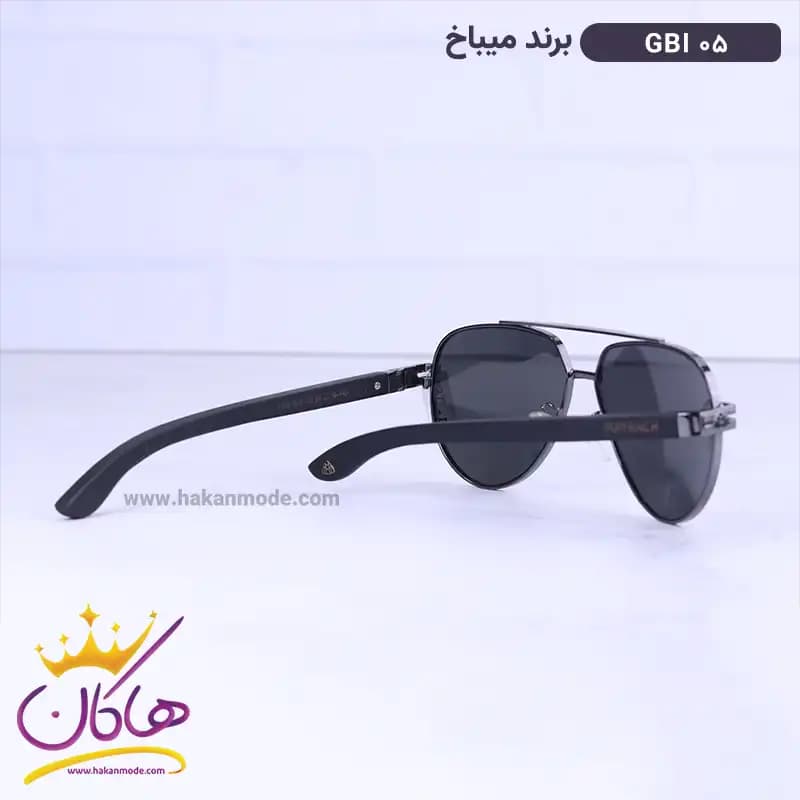عینک آفتابی میباخ مردانه خلبانی مشکی GBI 05 — تصویر ۳