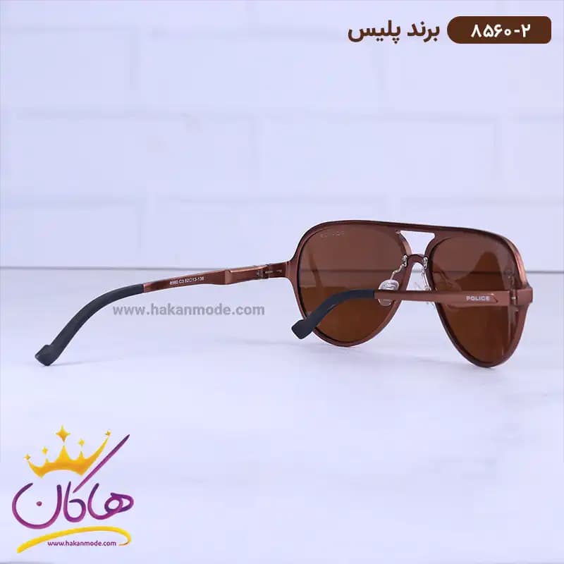 عینک آفتابی پلیس مردانه قهوه ای 8560/2 — تصویر ۴