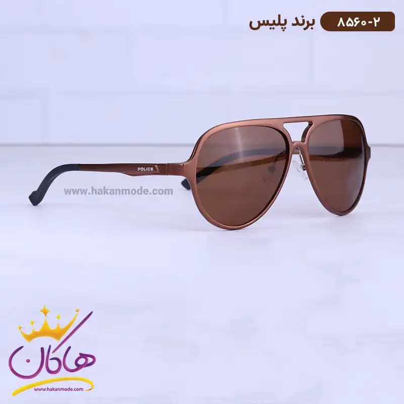 عینک آفتابی پلیس مردانه قهوه ای 8560/2 — تصویر ۳