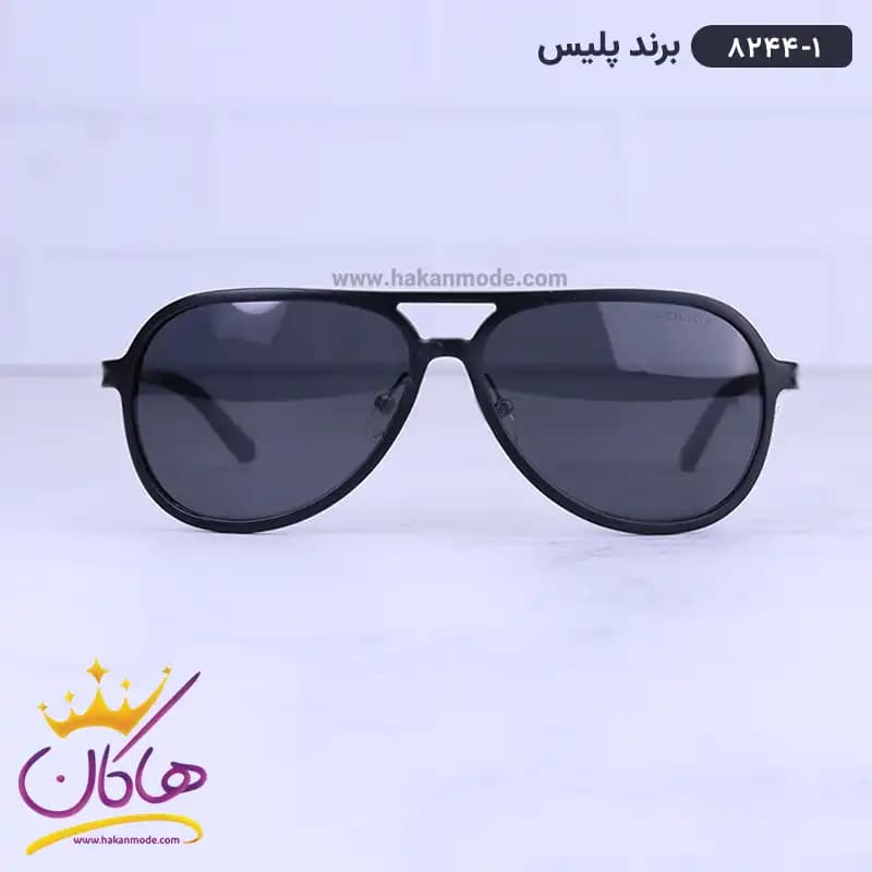 عینک آفتابی پلیس مردانه مشکی خلبانی 8244/1