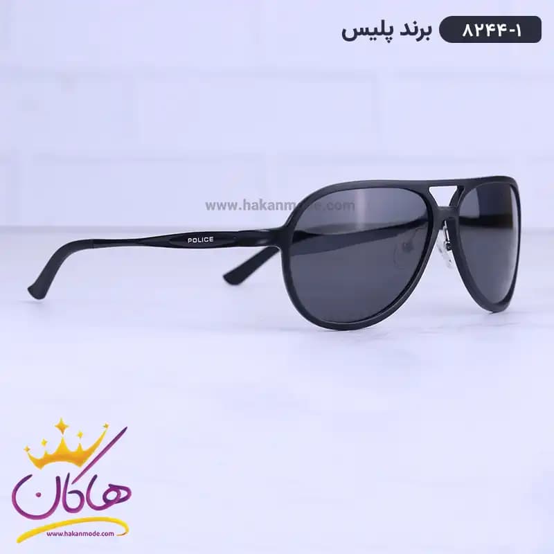 عینک آفتابی پلیس مردانه مشکی خلبانی 8244/1 — تصویر ۴