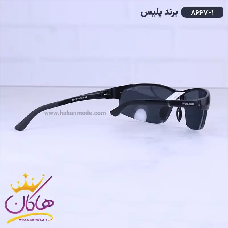 عینک پلیس اسپرت مشکی 8667 — تصویر ۳