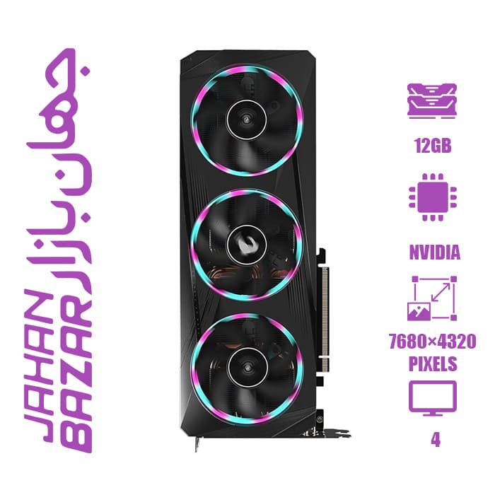 کارت گرافیک Gigabyte AORUS GeForce RTX 3060 ELITE ظرفیت 12 گیگابایت