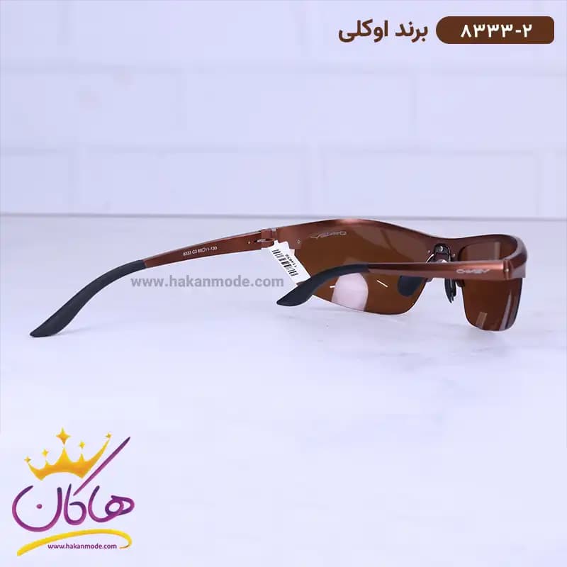 عینک آفتابی مردانه اوکلی قهوه ای 8333/2 — تصویر ۳