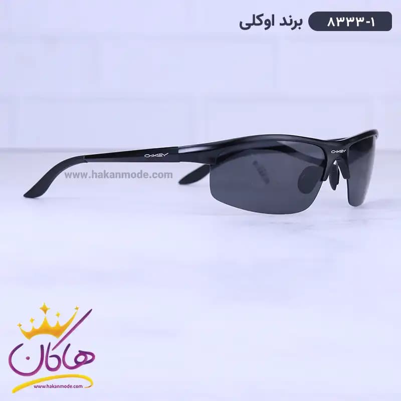 عینک آفتابی مردانه اوکلی نیم فریم 8333/1 — تصویر ۴