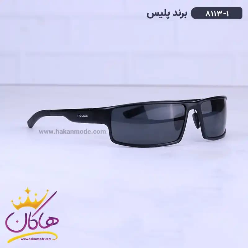 عینک آفتابی مردانه پلیس مشکی 8113/1 — تصویر ۴