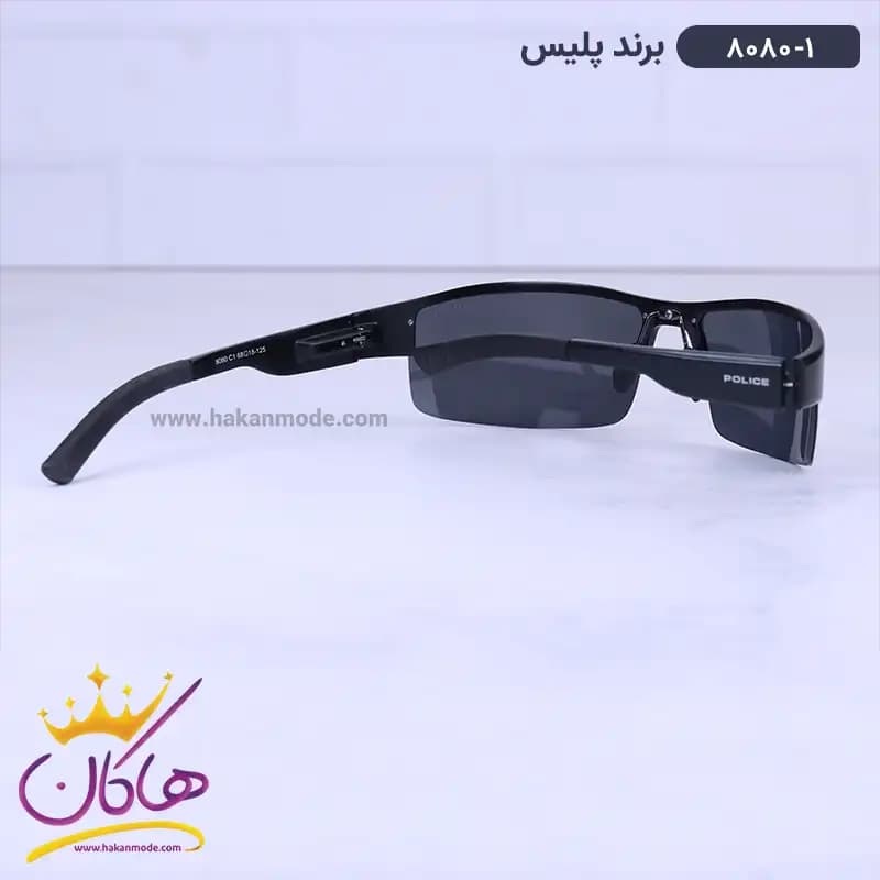 عینک آفتابی مردانه پلیس نیم فریم 8080/1 — تصویر ۳