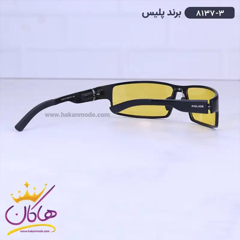 عینک آفتابی مردانه پلیس شیشه زرد 8137/3 — تصویر ۳