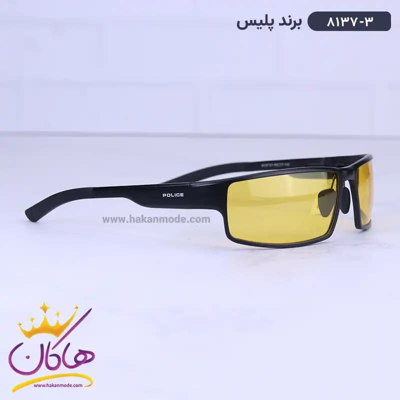 عینک آفتابی مردانه پلیس شیشه زرد 8137/3 — تصویر ۴