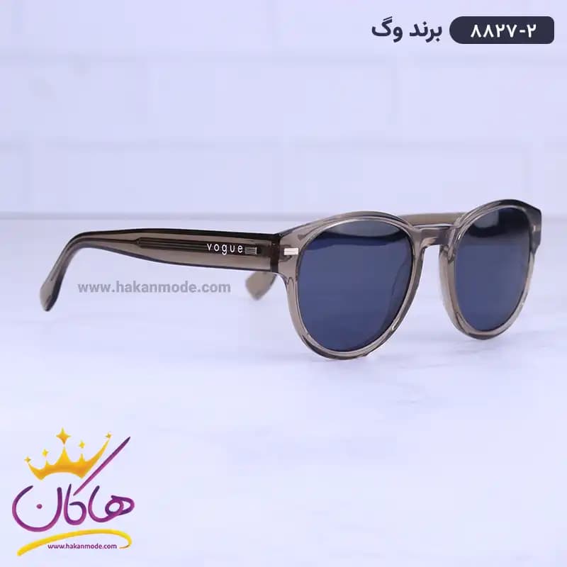 عینک آفتابی وگ شیشه ای زیتونی 8827 — تصویر ۴