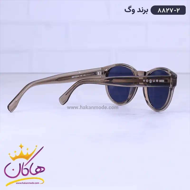 عینک آفتابی وگ شیشه ای زیتونی 8827 — تصویر ۳