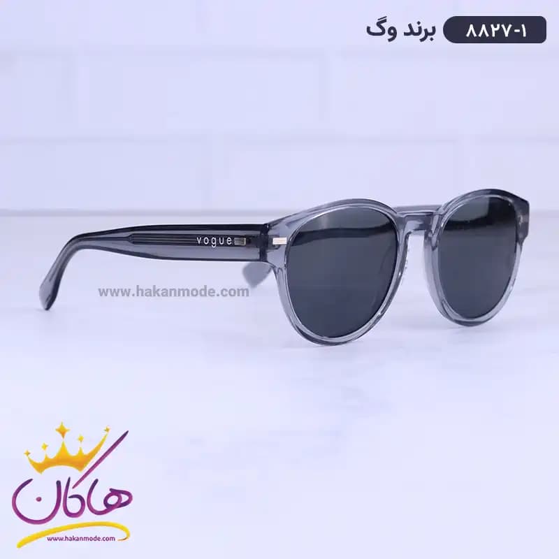 عینک آفتابی وگ فریم شیشه ای طوسی پلاریزه 8827 — تصویر ۴