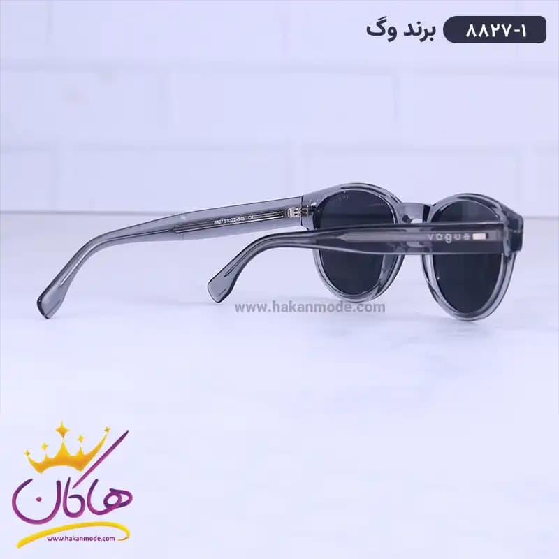 عینک آفتابی وگ فریم شیشه ای طوسی پلاریزه 8827 — تصویر ۳