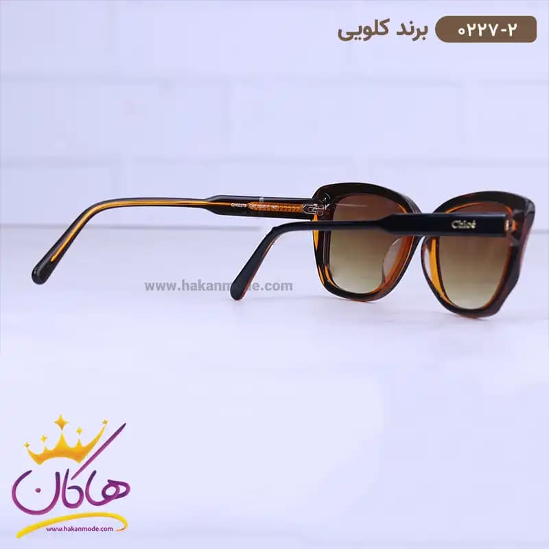 عینک آفتابی کلوئه زنانه استیت قهوه ای 0227/2 — تصویر ۳