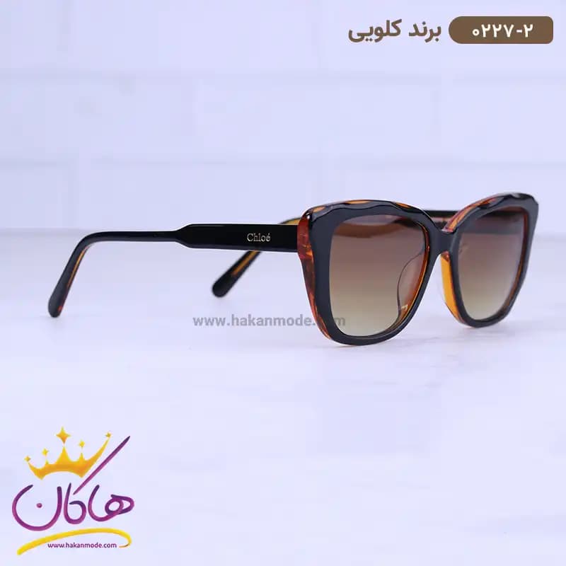 عینک آفتابی کلوئه زنانه استیت قهوه ای 0227/2 — تصویر ۴