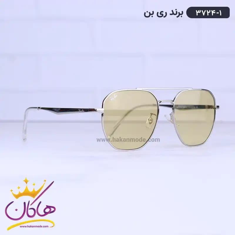 عینک ریبن مردانه شیشه زرد مدل 3724/1 — تصویر ۴