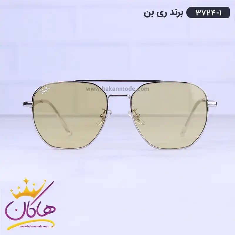 عینک ریبن مردانه شیشه زرد مدل 3724/1
