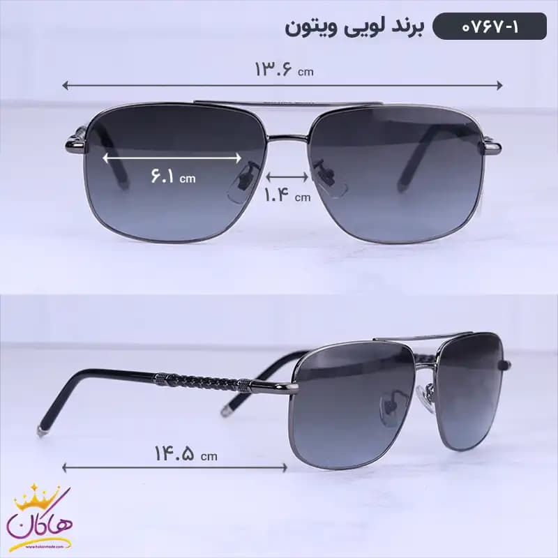 عینک آفتابی لویی ویتون مردانه فلزی 0767/1 — تصویر ۲