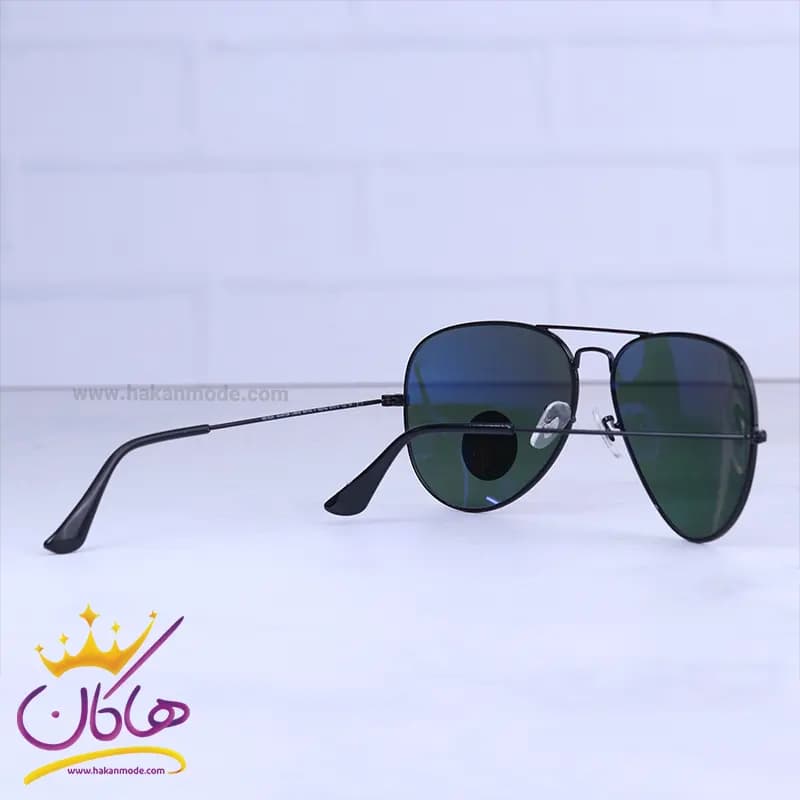 عینک آفتابی ری بن مردانه فریم خلبانی مشکی RB 3026/20 — تصویر ۳