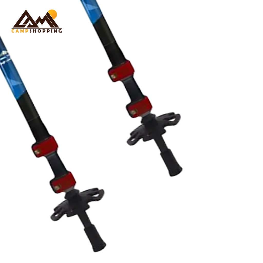 باتوم کلیپسی پیچی هفت گوهر آبی کد T6-7075 — تصویر ۳