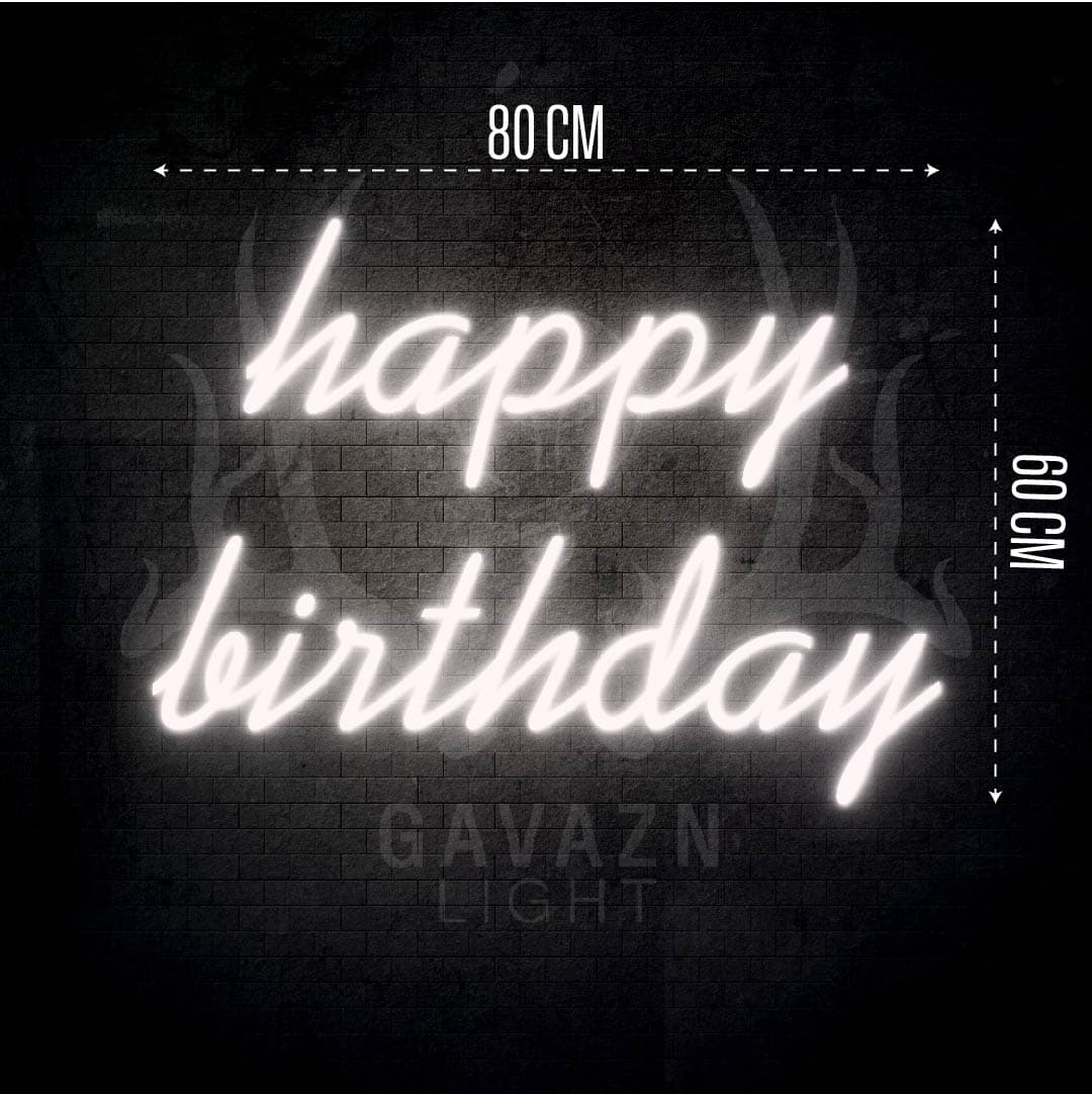 تابلو نئون Happy Birthday