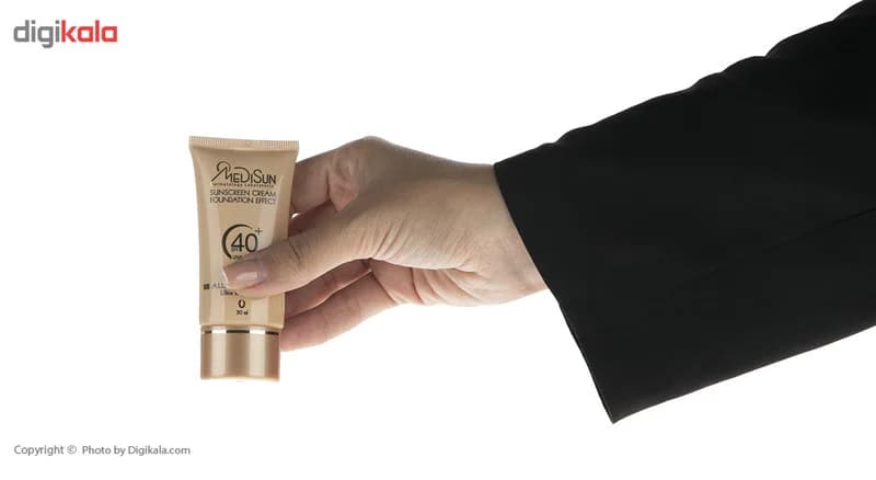 کرم ضدآفتاب رنگی مدیسان مدل Ultra Light Beige SPF40 مناسب انواع پوست، حجم 30 میلی‌لیتر — تصویر ۷