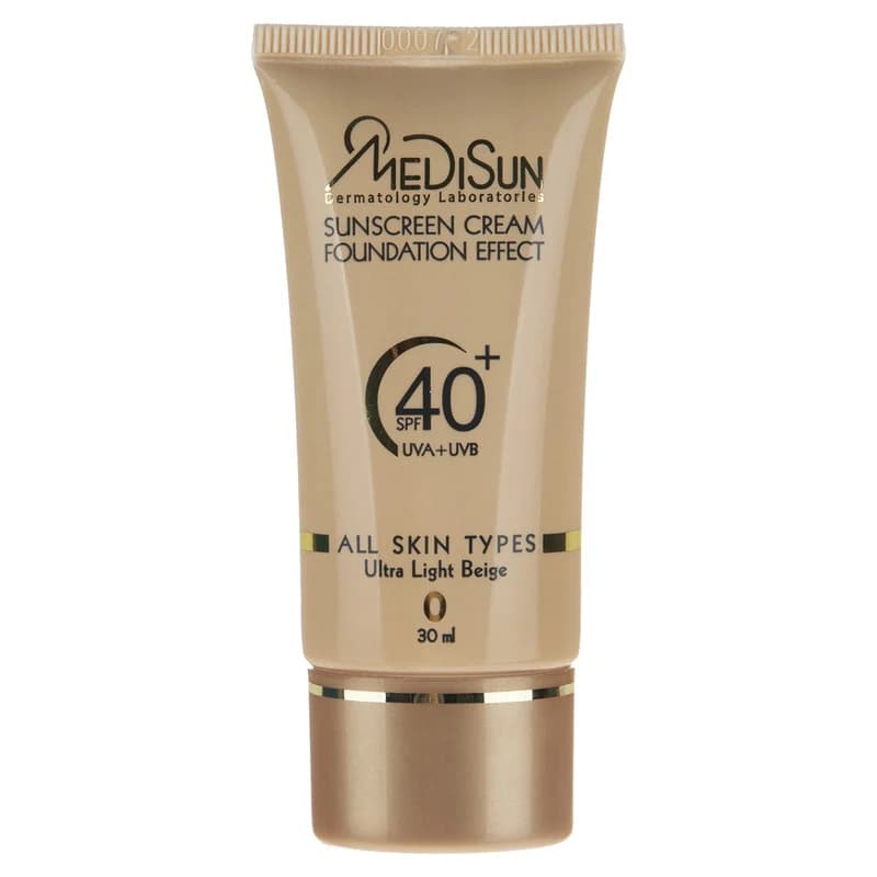 کرم ضدآفتاب رنگی مدیسان مدل Ultra Light Beige SPF40 مناسب انواع پوست، حجم 30 میلی‌لیتر — تصویر ۲