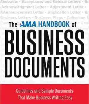 دانلود کتاب The AMA handbook of business documents guidelines and sample documents that make business writing easy – راهنمای راهنمای…