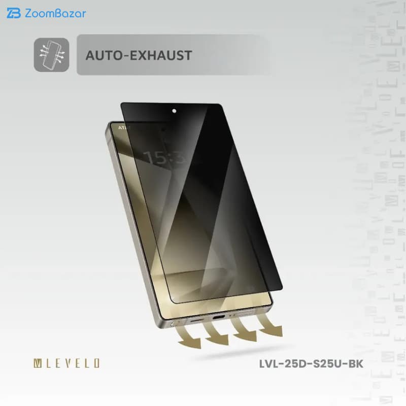 گلس پرایوسی لولو مدل Silk Print Privacy مناسب برای گوشی موبایل سامسونگ Galaxy S25 Ultra — تصویر ۷