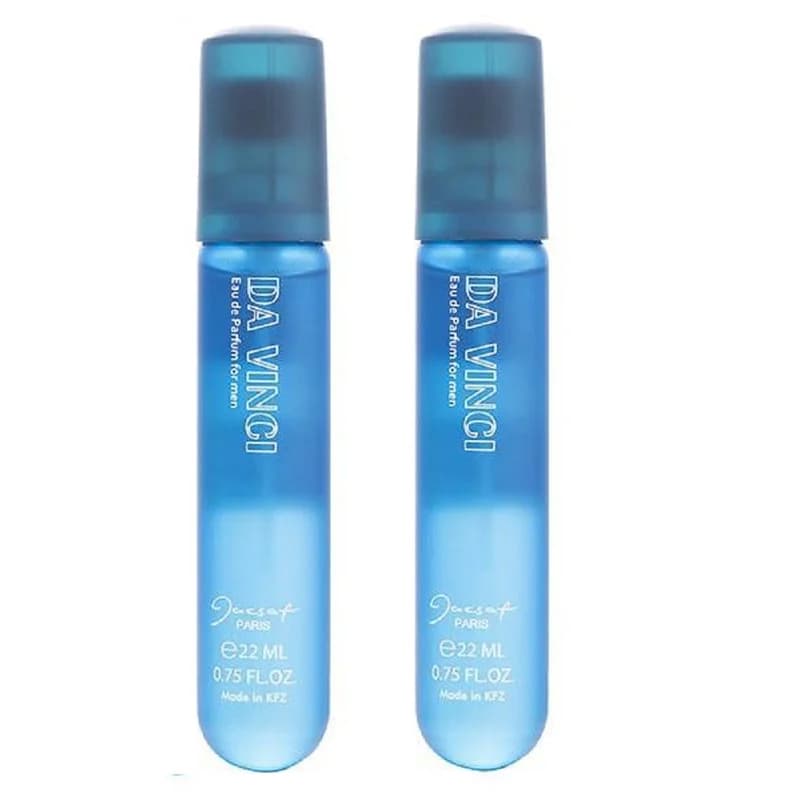 عطر جیبی مردانه ژک ساف مدل داوینچی حجم 22 میلی لیتر بسته 2 عددی — تصویر ۲