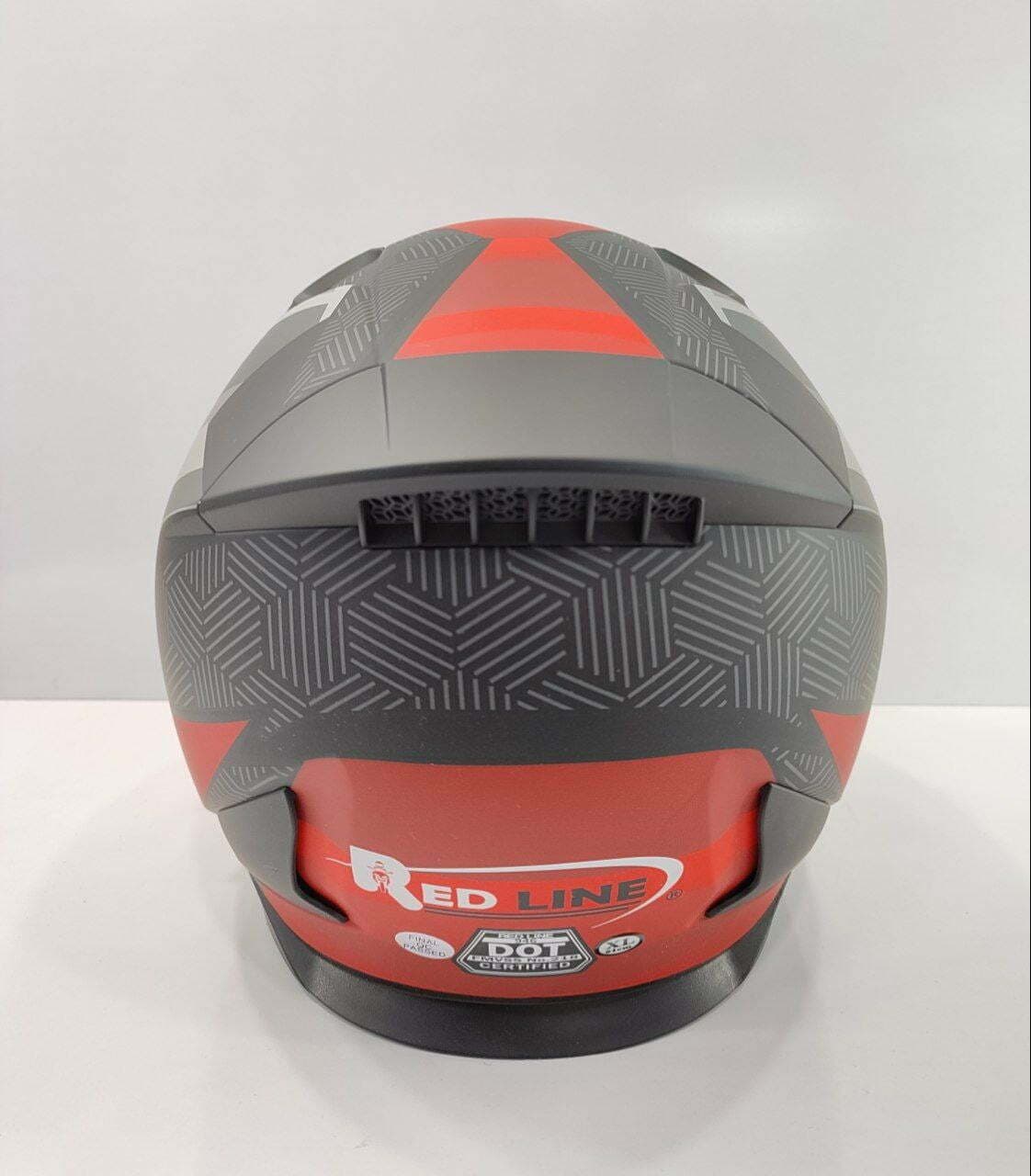 کلاه کاسکت بلوتوث دار بدون فک ردلاین redline کد 946 – مشکی قرمز + TCOM VB — تصویر ۳
