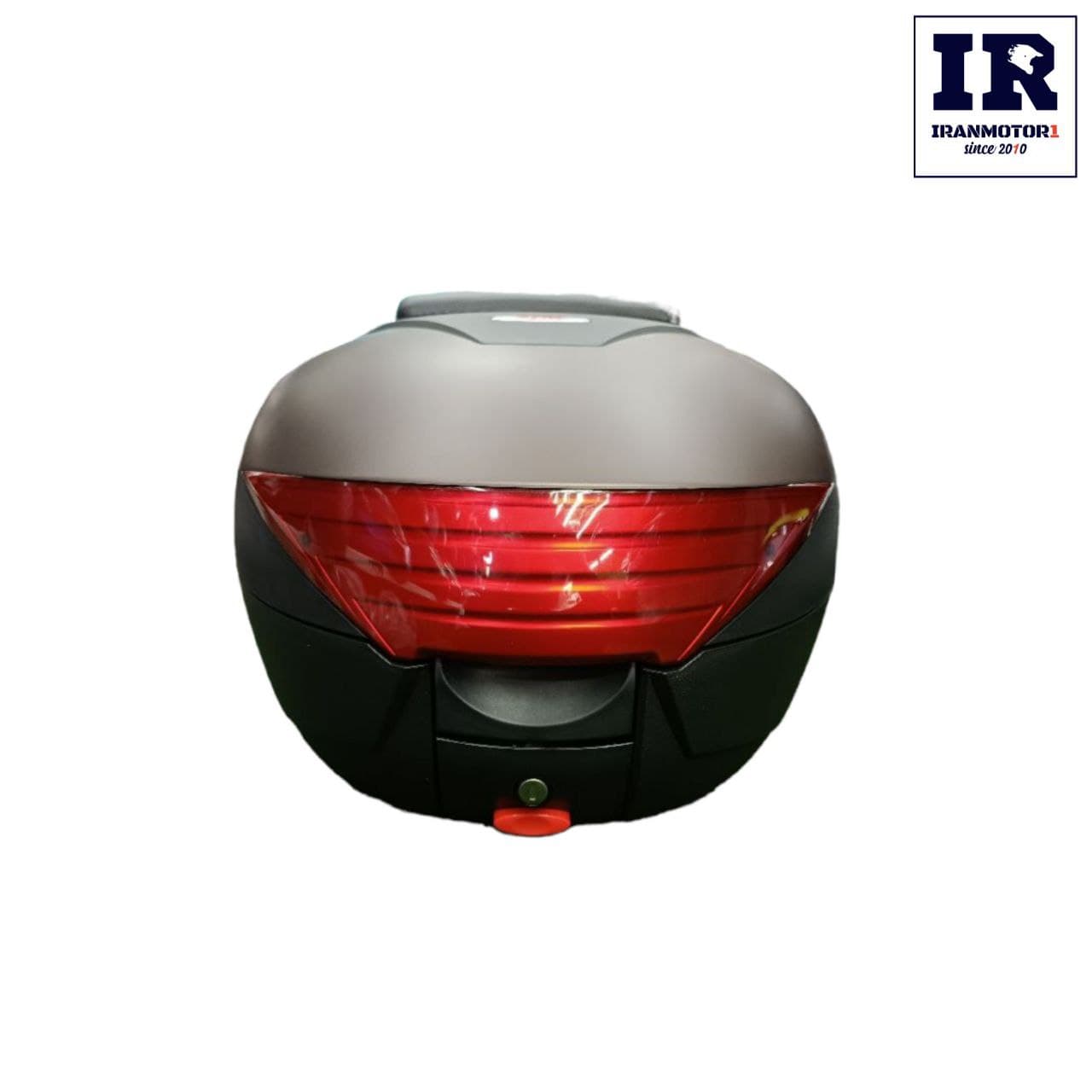 باکس موتورسیکلت سایز متوسط اس وای ام sym motorcycle box خاکستری — تصویر ۲