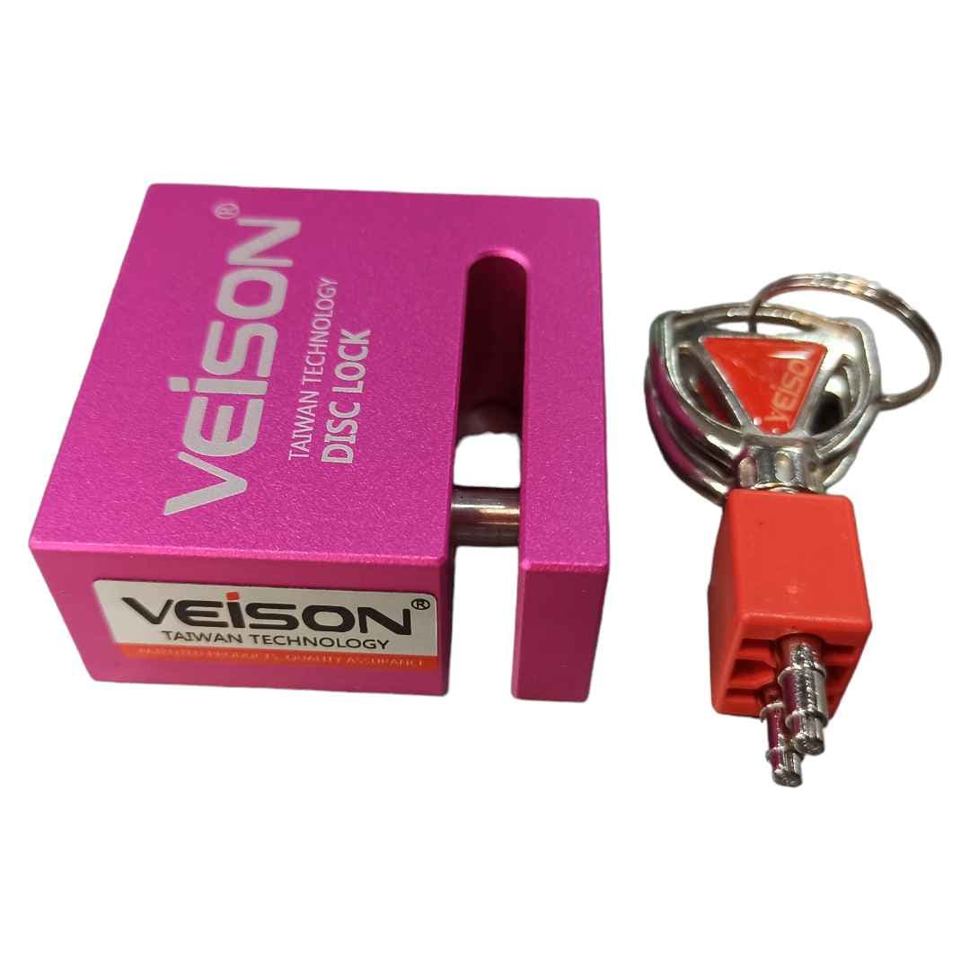 قفل دیسک موتور سیکلت تایوانی ویژن | veison – magenta — تصویر ۳